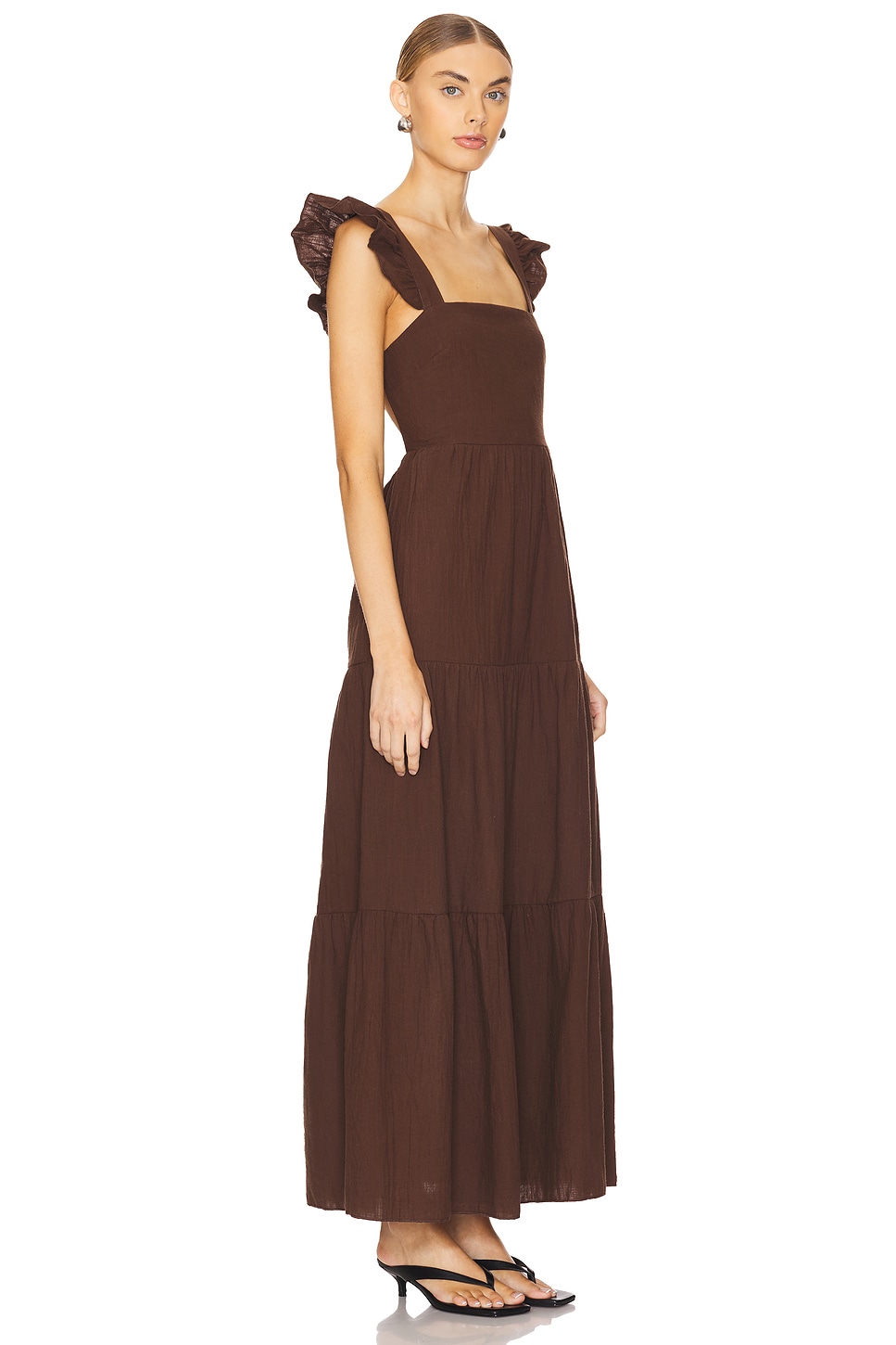x REVOLVE Peaches Linen Dress