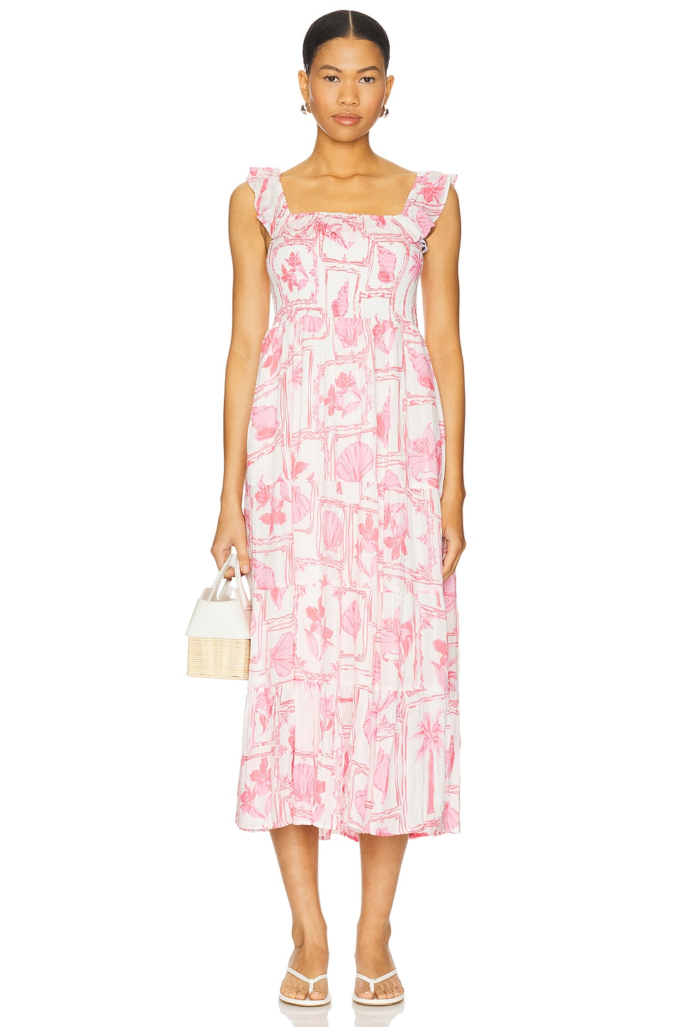 Bria Frill Midi Dress