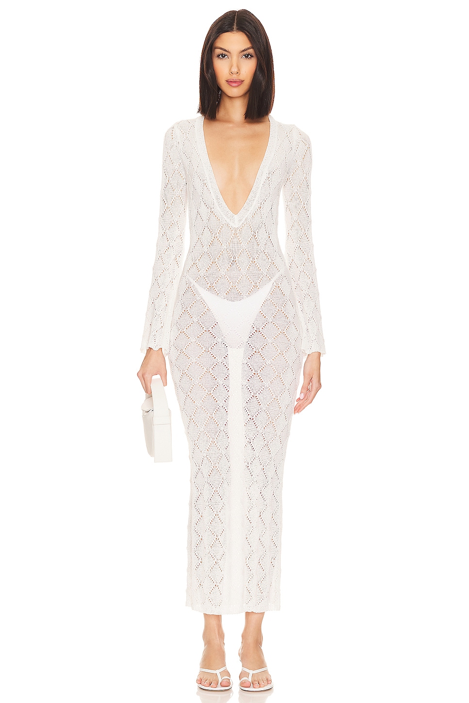 Dylan Deep V Maxi Dress