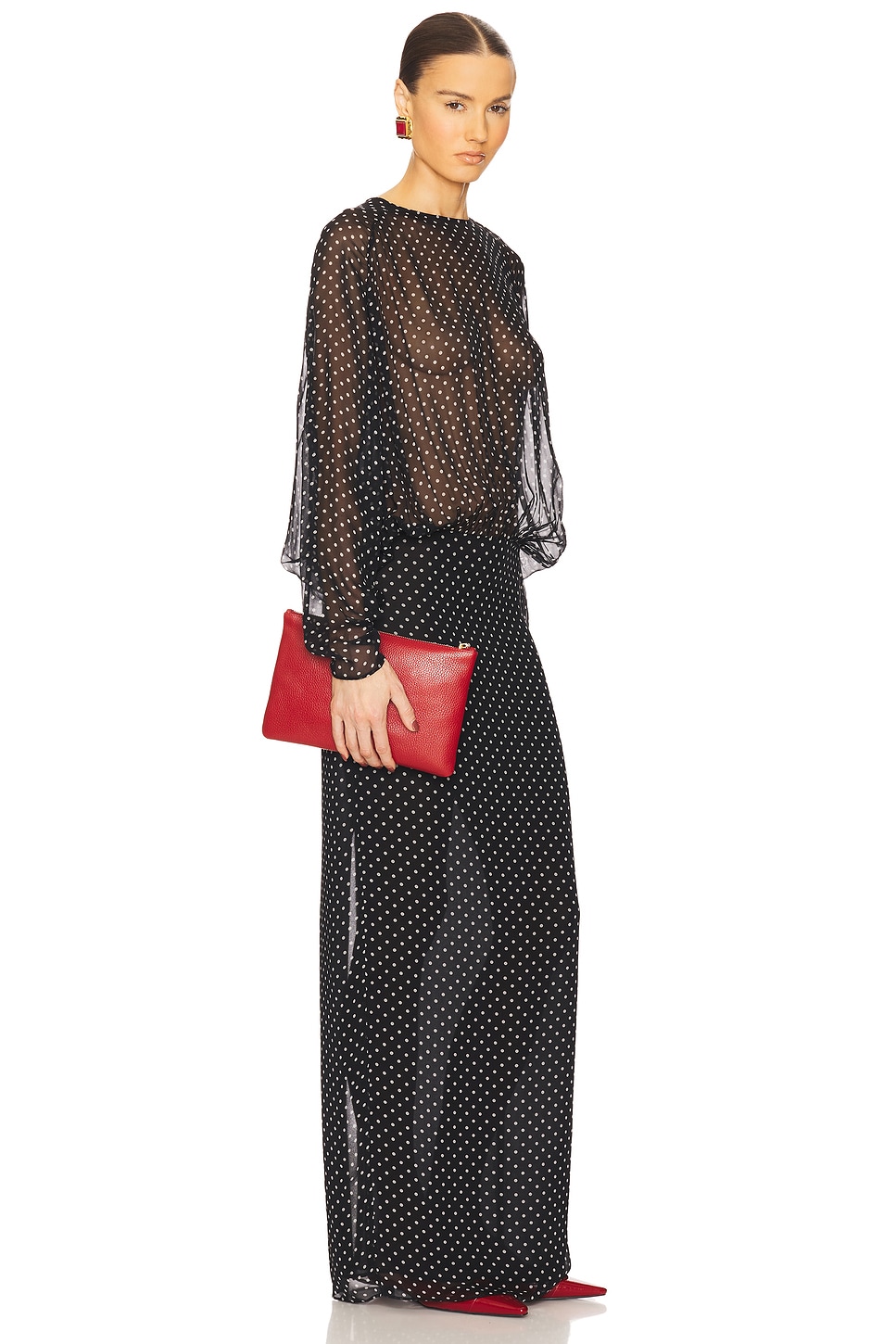 The Sabrina Dress in Printed Silk Chiffon