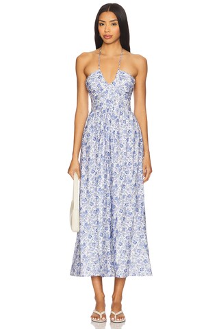 Evelyn Halter Midi Dress
