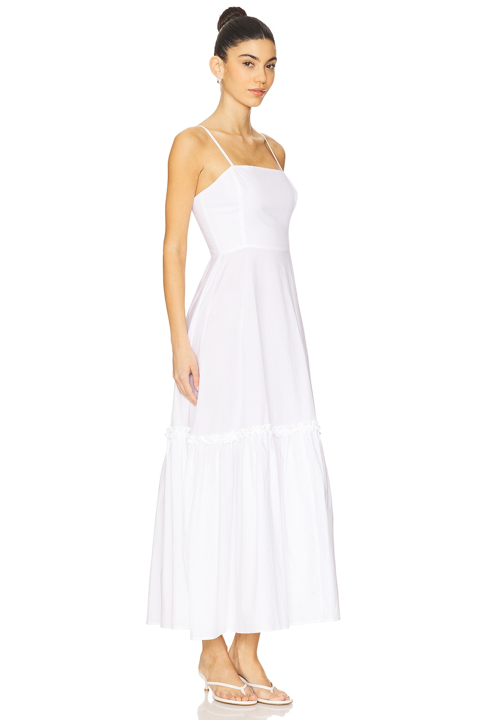 Ruffle Flare Midi Dress