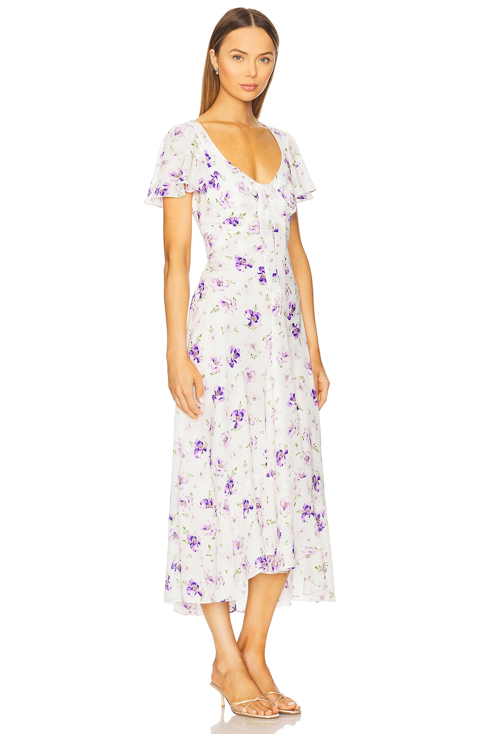Tossed Midi Dress
