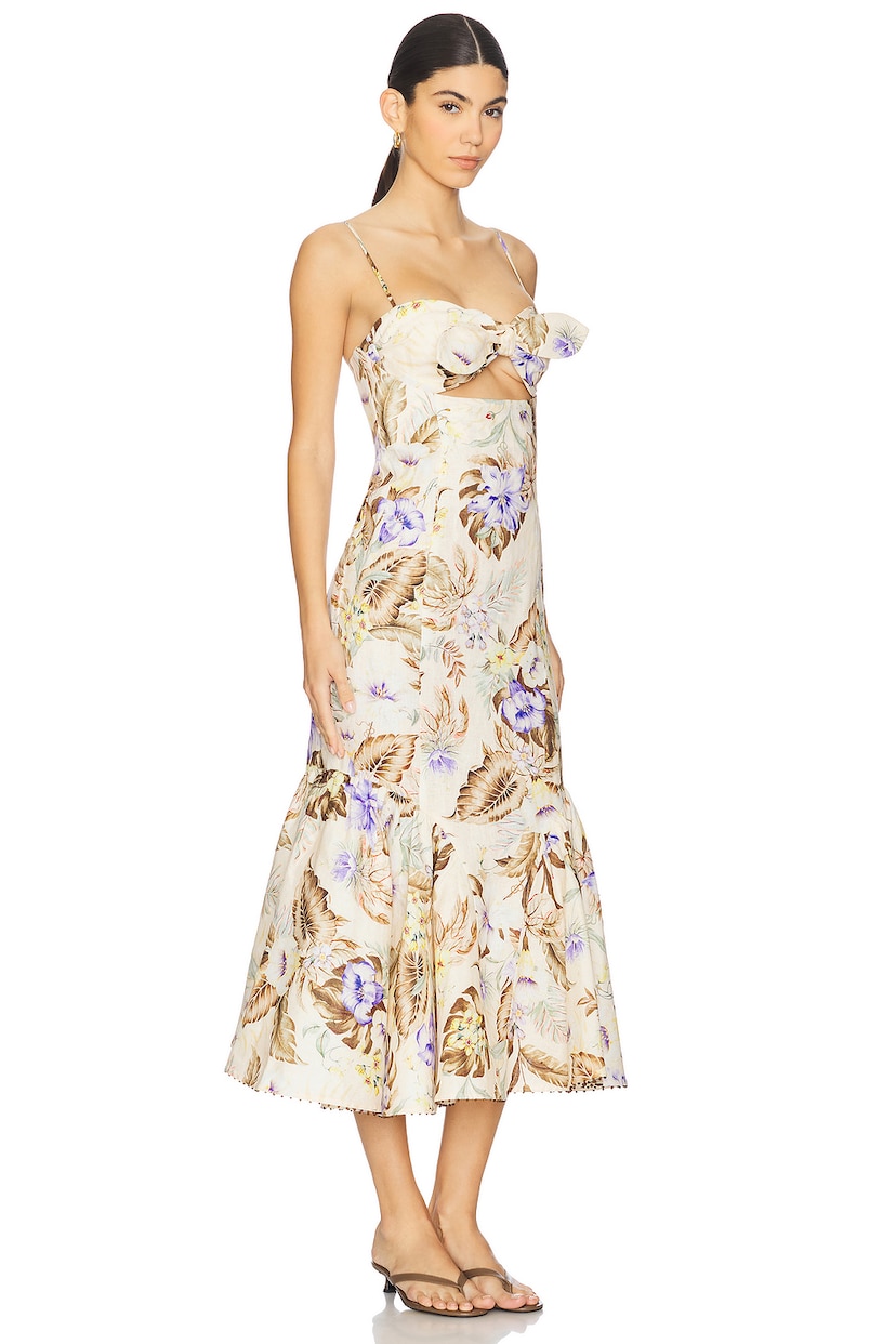 Coco Tie Front Midi Dress