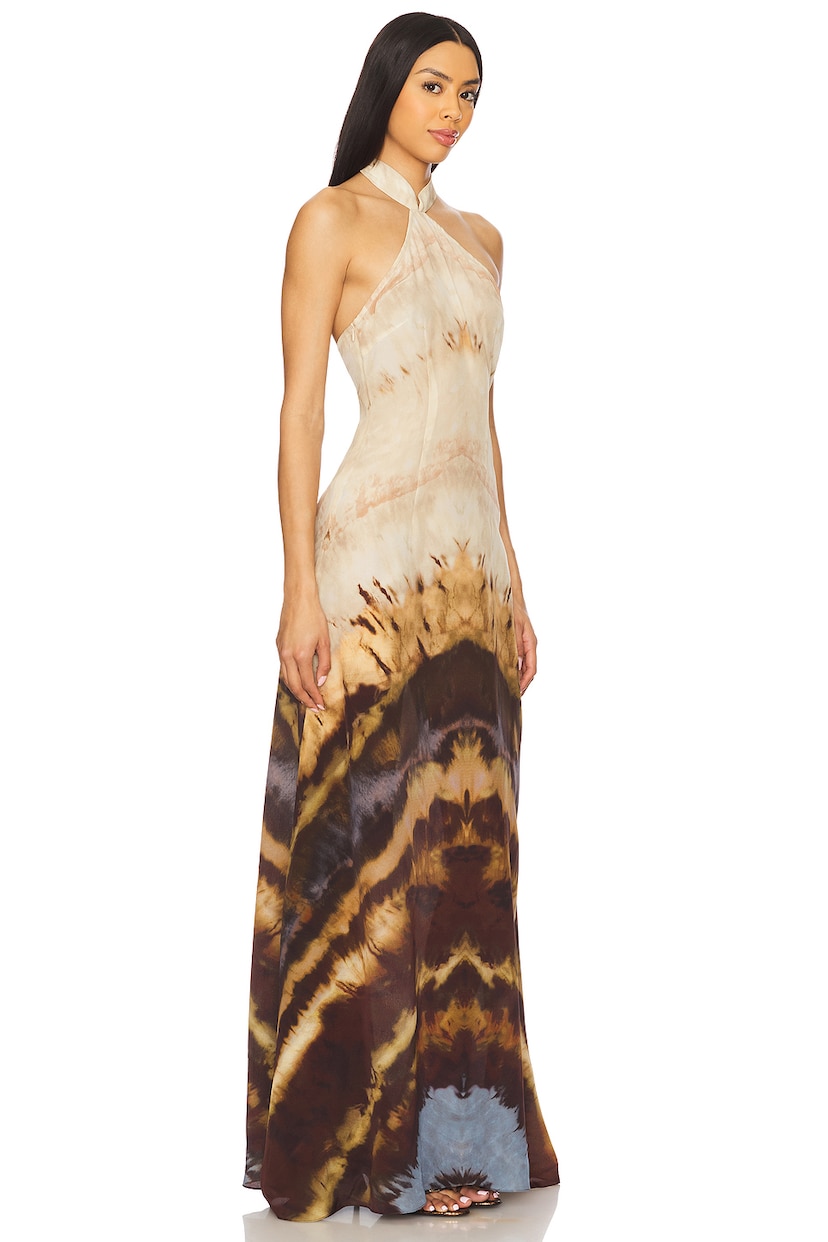 Silk Halter Dress