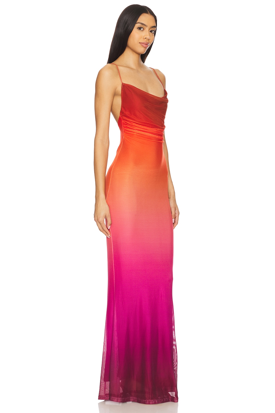 Cosima Ombre Mesh Maxi Dress
