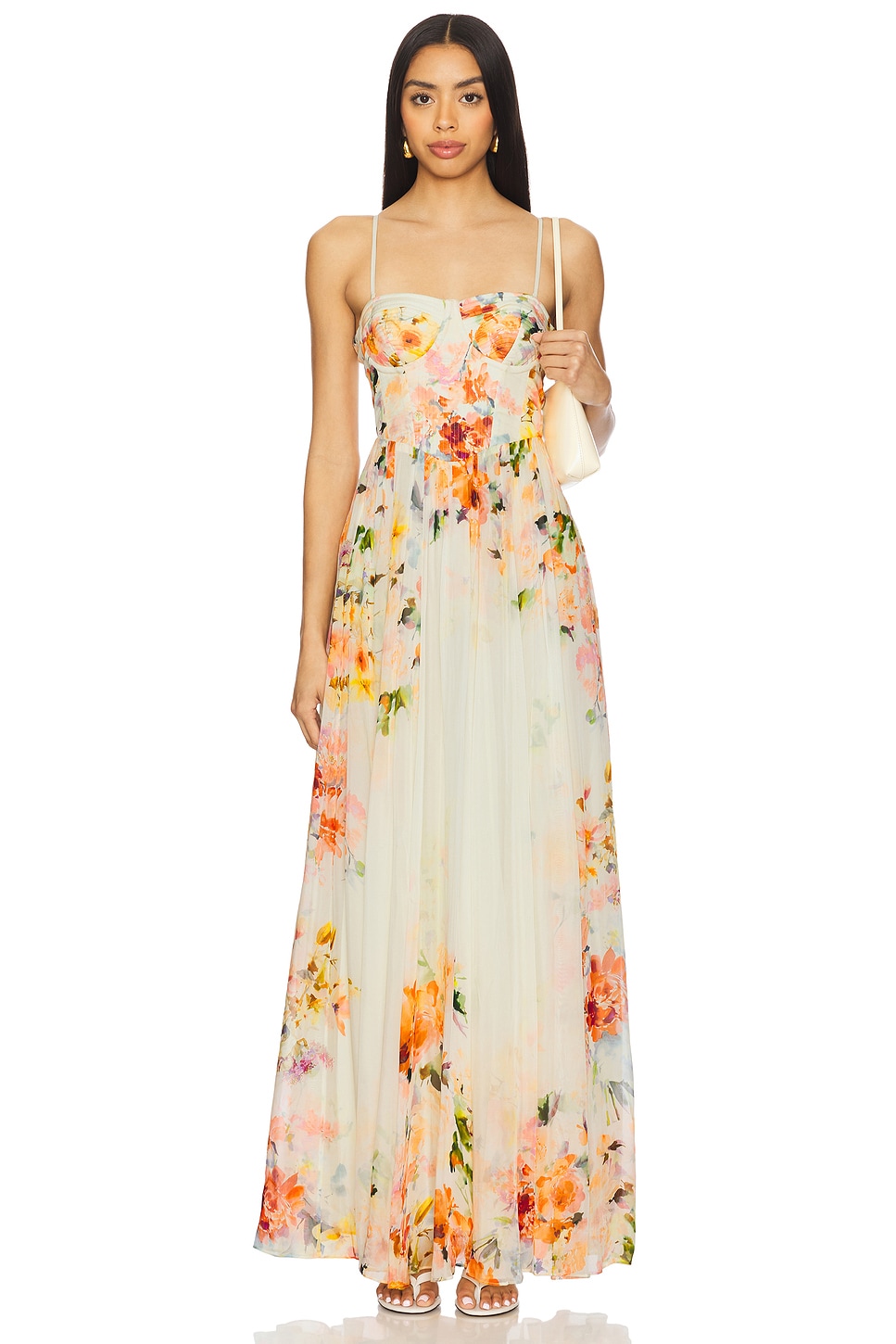 Corsetted Long Dress