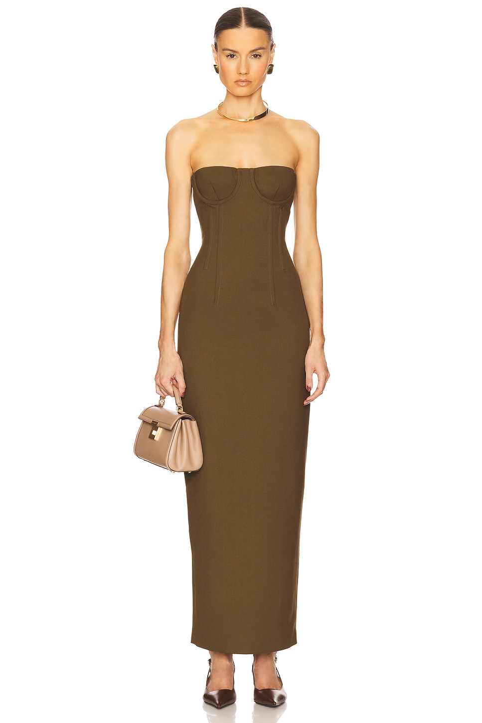 The Linear Suiting Dress