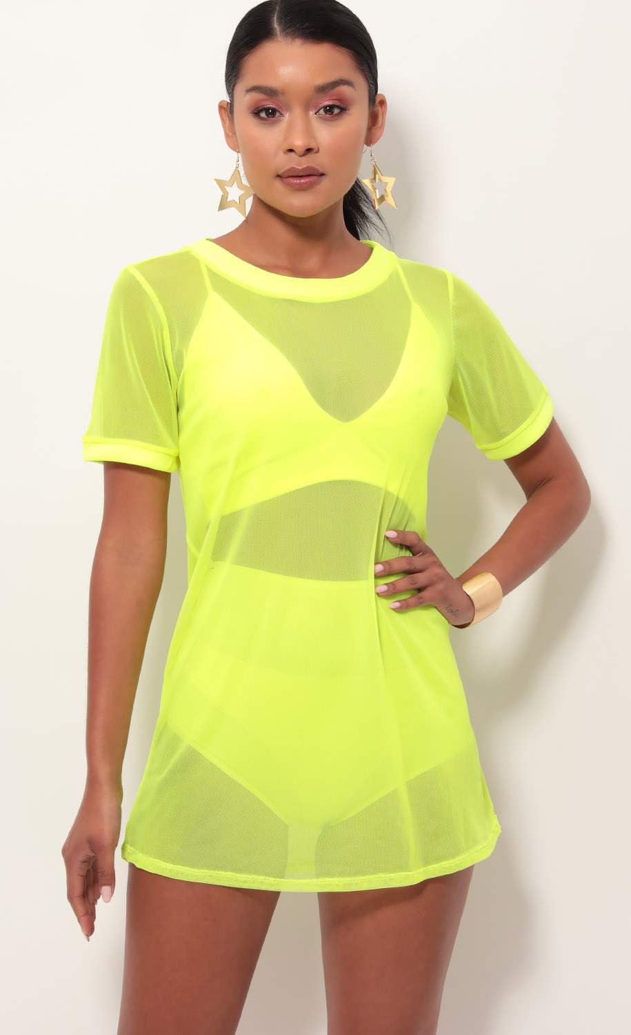 Neon Yellow Edge Three Piece Set