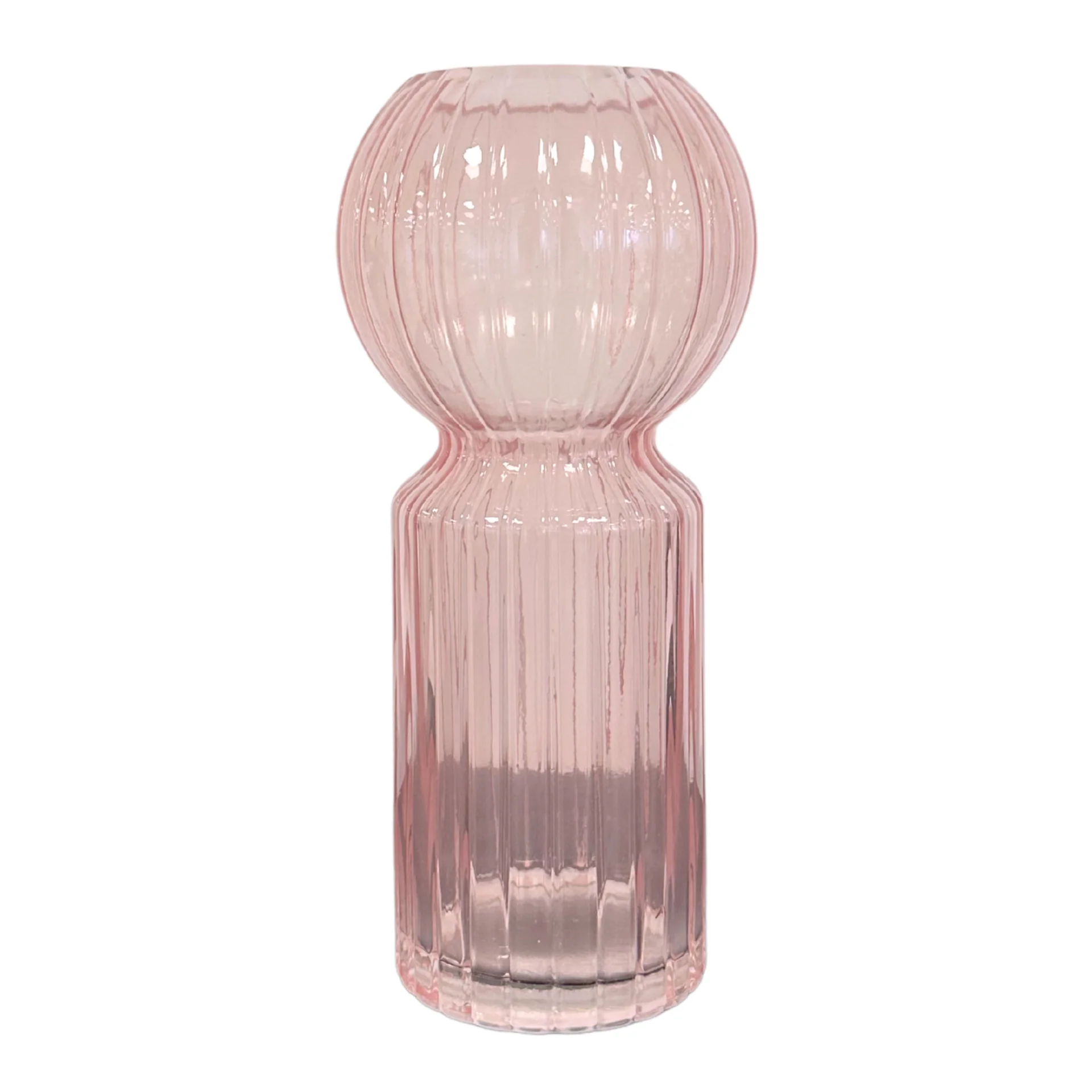 Hera Glasvase rosa 23 cm