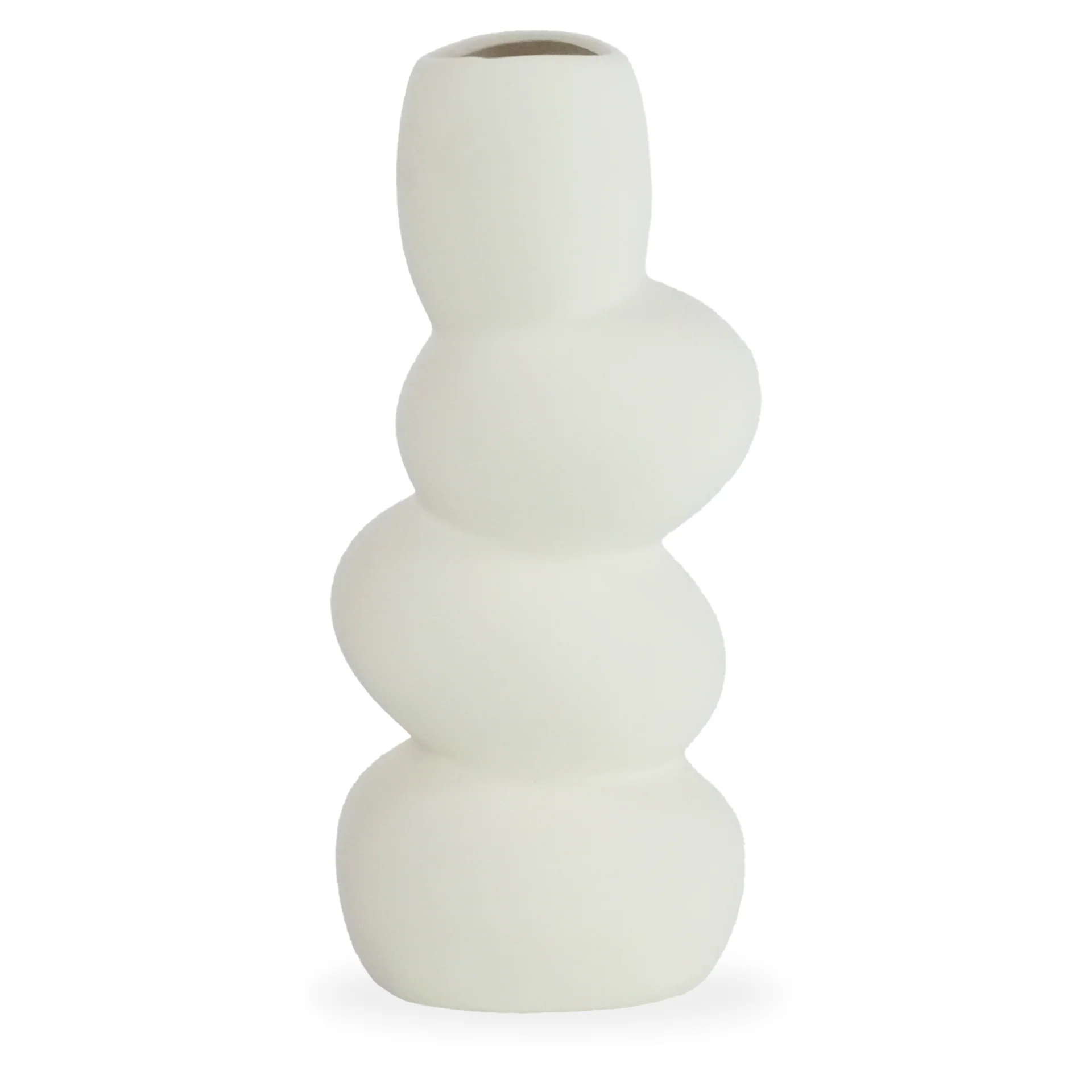 Cenya Keramikvase weiß 25 cm