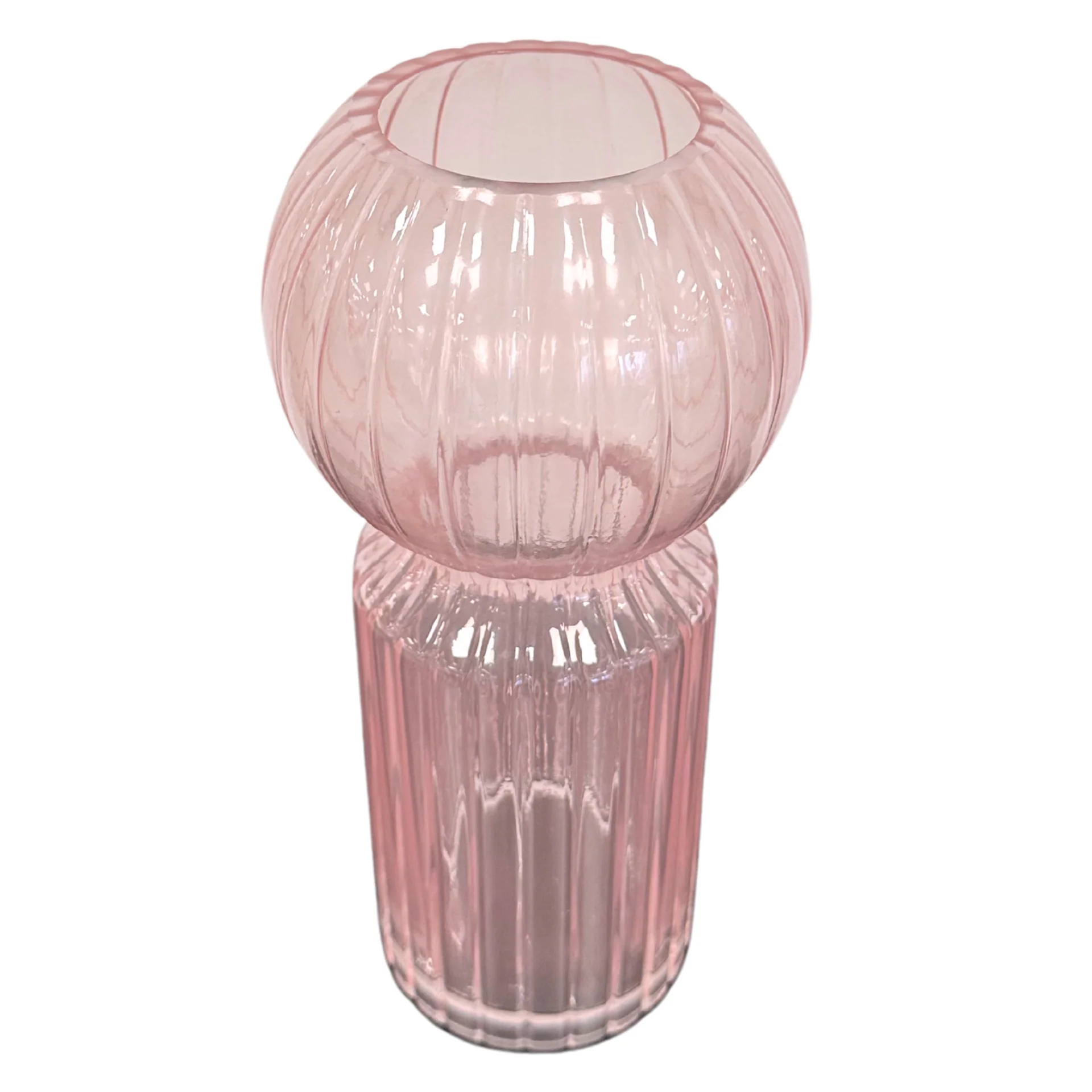Hera Glasvase rosa 23 cm