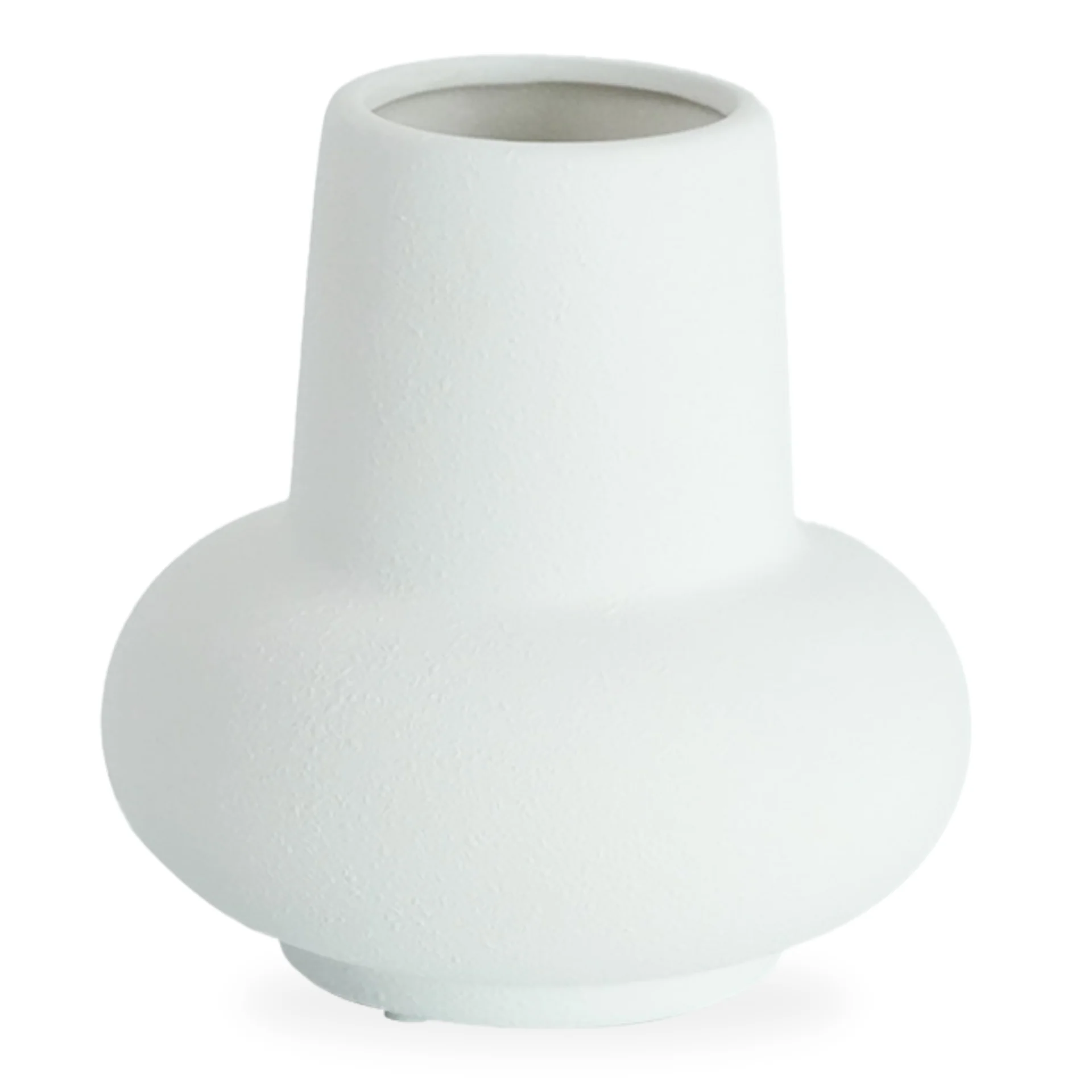 Birka Keramikvase weiß 15 cm