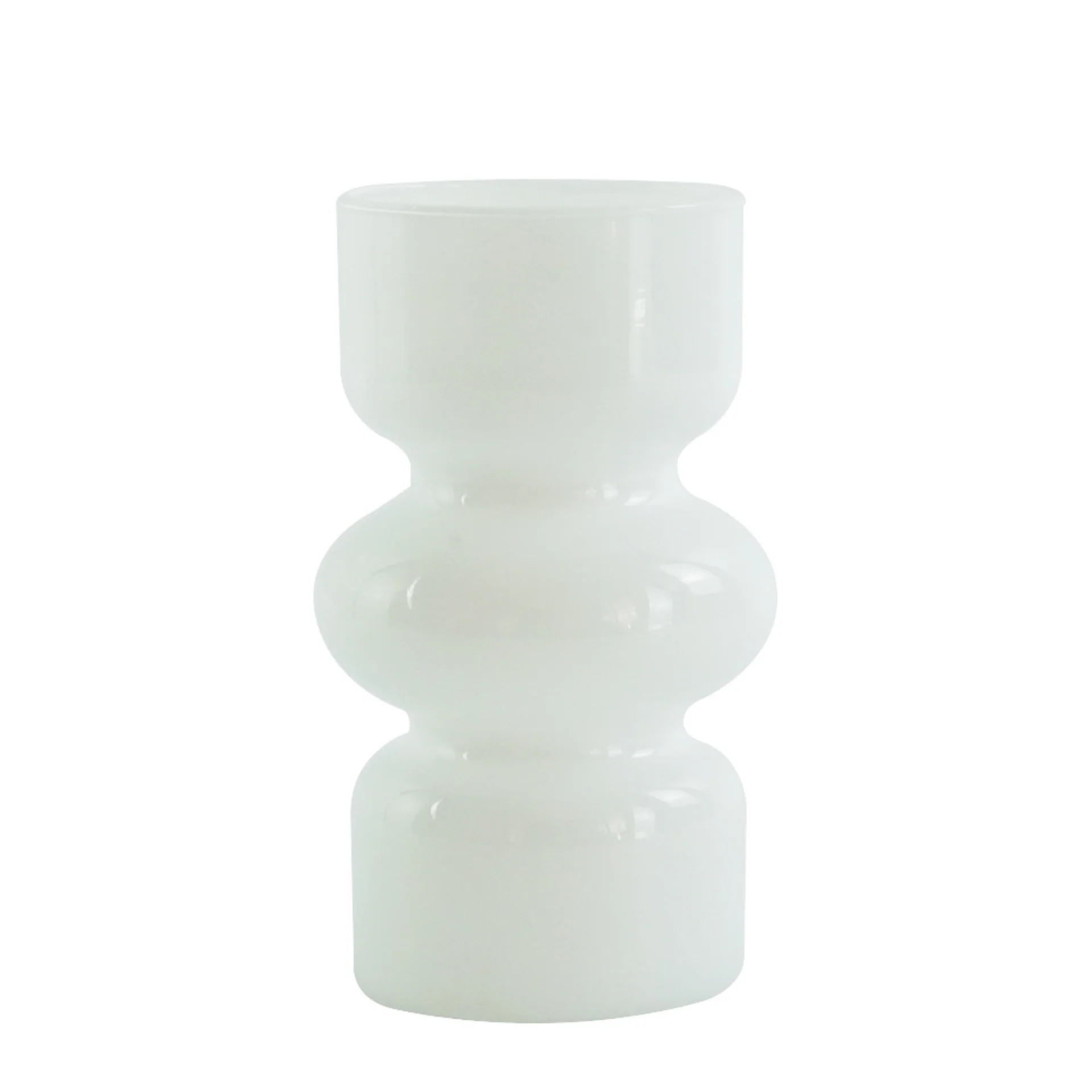 Fleur Glasvase weiß 18 cm