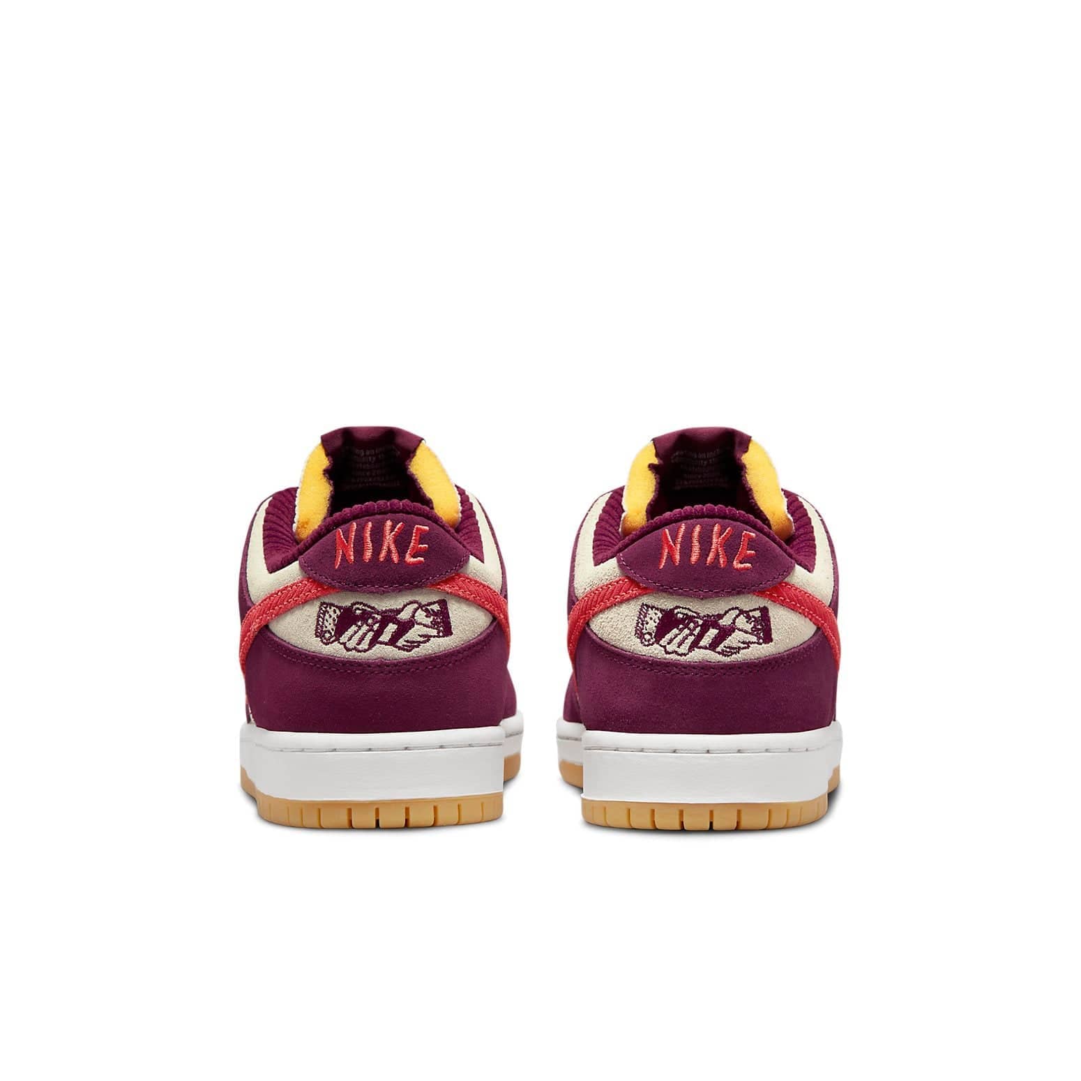 Nike SB Dunk Low  Summit White Barely Rose University Red