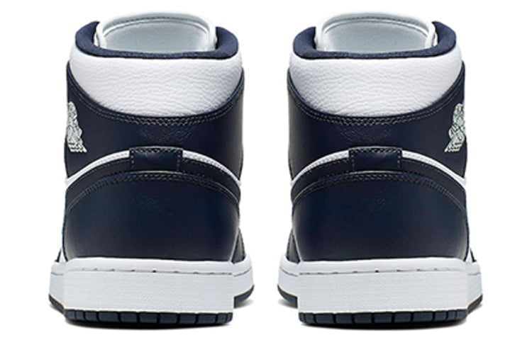 Air Jordan 1 Mid  Obsidian White