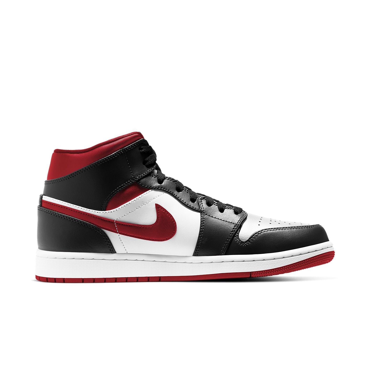 Air Jordan 1 Mid  Black White Gym Red