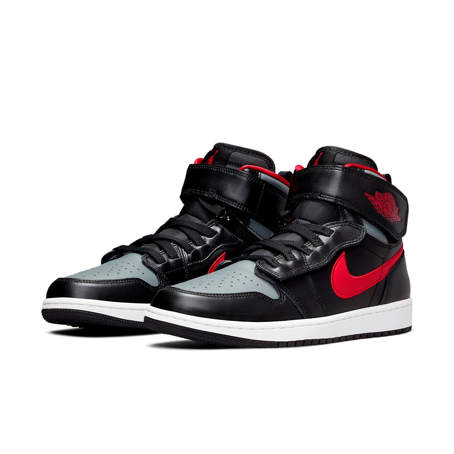 Air Jordan 1 High FlyEase  Smoke Grey Gym Red