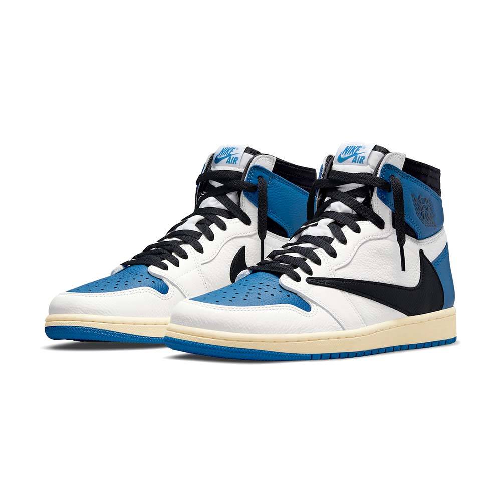 Travis Scott xFragment x Air Jordan 1 High OG SP “Military Blue�?- KICKSCAO