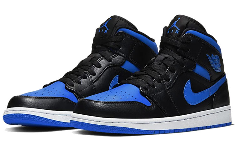 Air Jordan 1 Mid  Black Hyper Royal