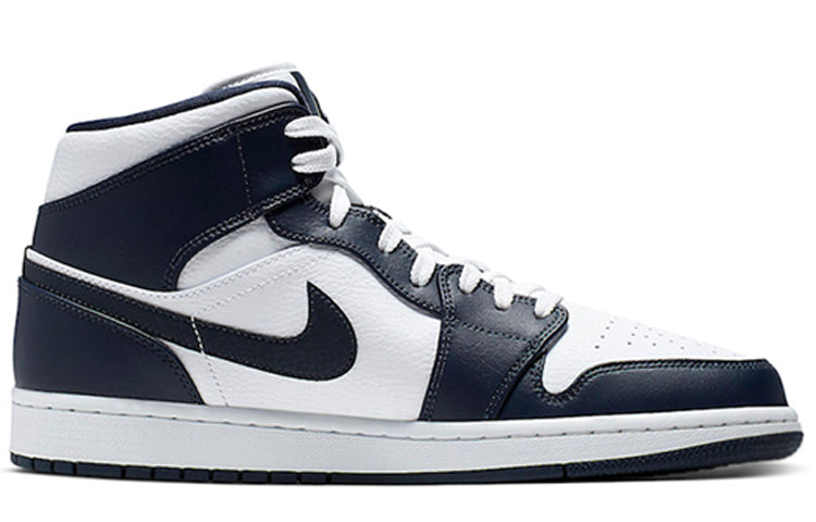 Air Jordan 1 Mid  Obsidian White