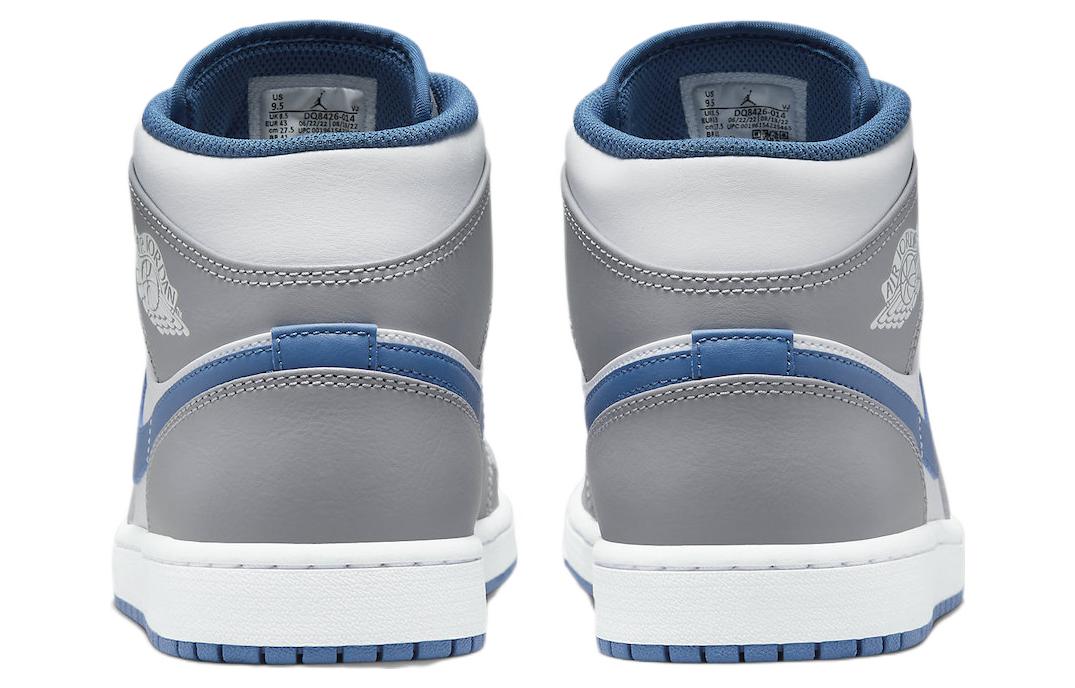 Air Jordan 1 Mid  Cement Grey True Blue