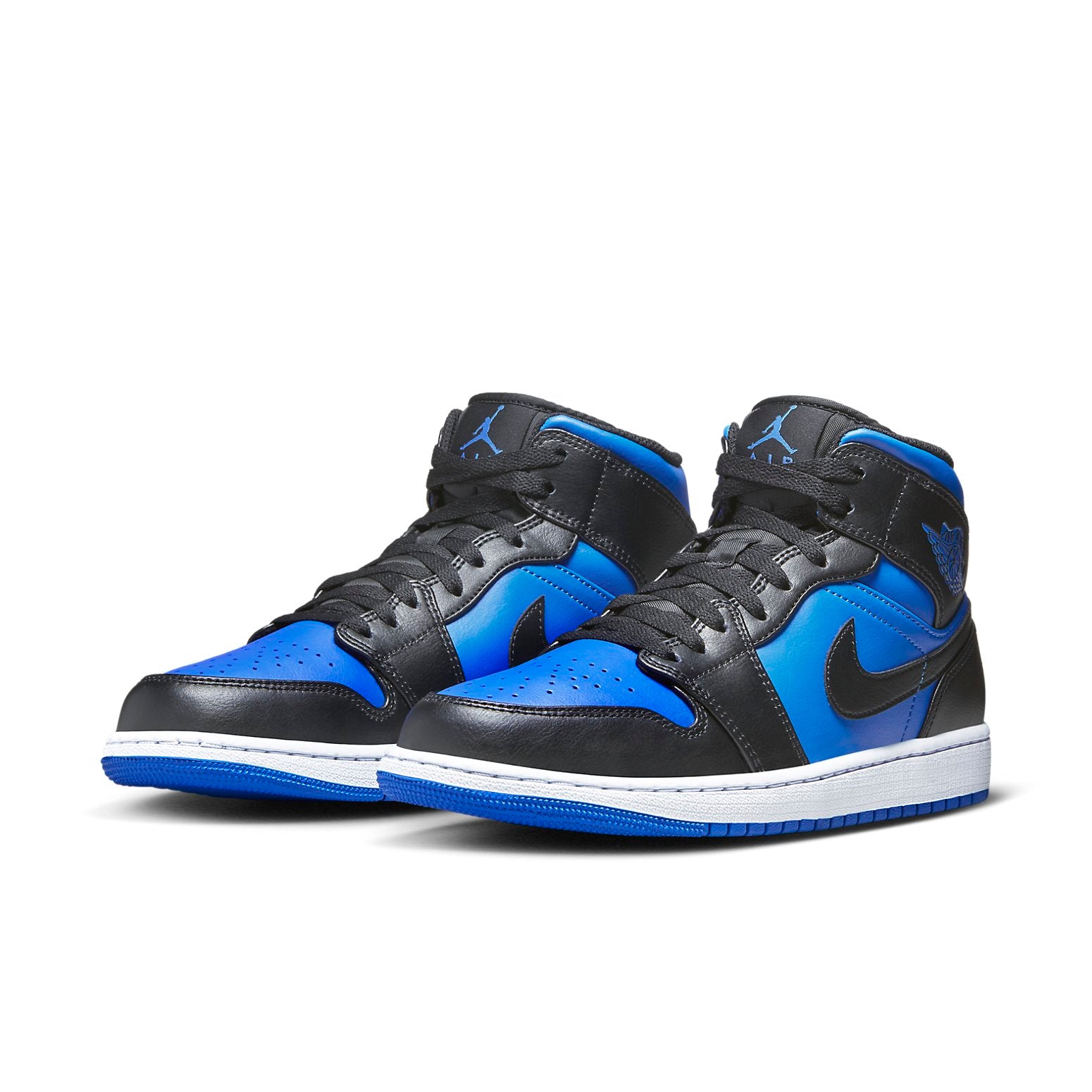 Air Jordan 1 Mid  Black Varsity Royal