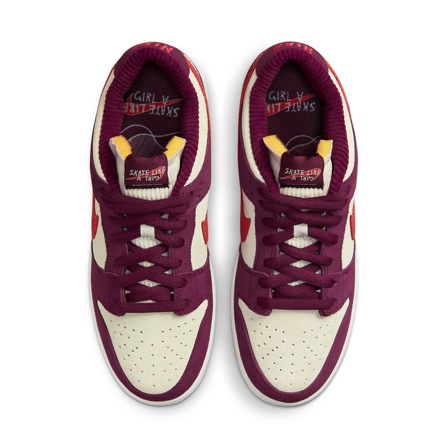 Nike SB Dunk Low  Summit White Barely Rose University Red