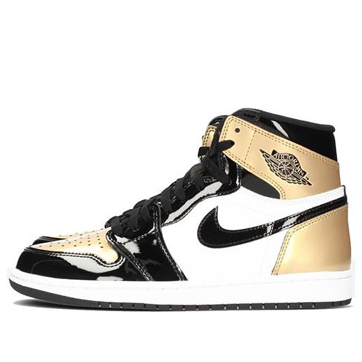 Air Jordan 1 Top3 Gold Toe  Black Gold