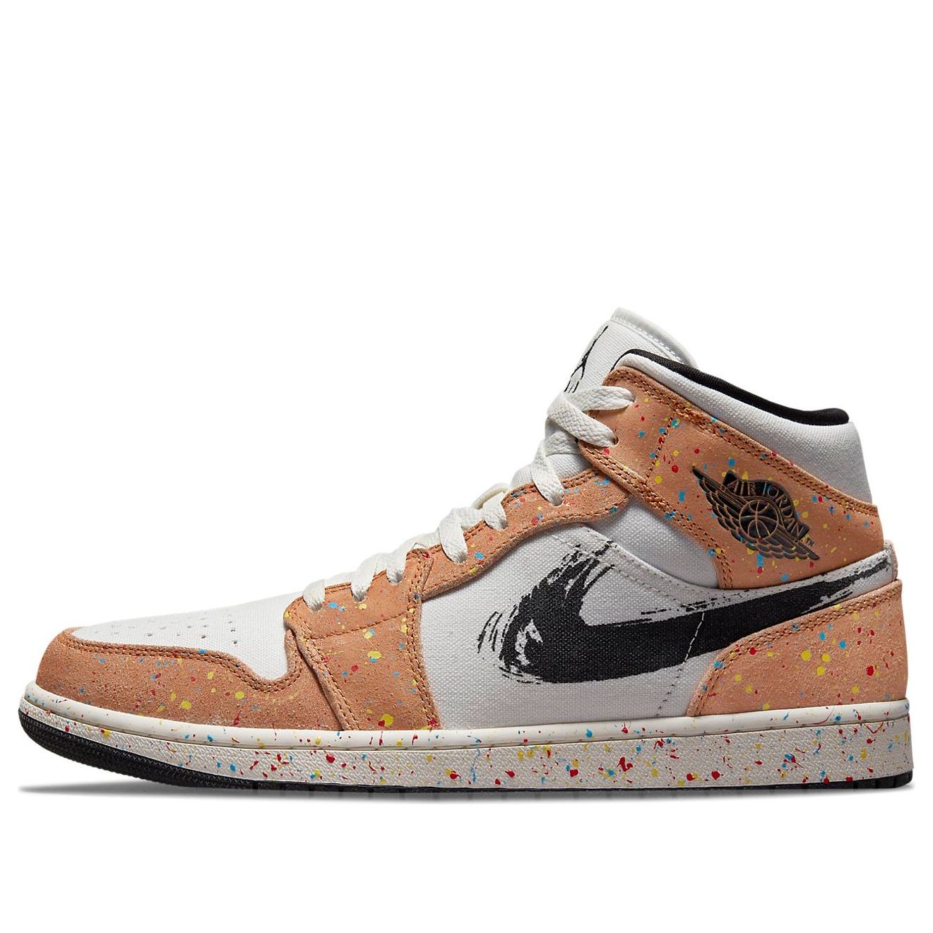 Air Jordan 1 Mid SE  Brushstroke Paint Splatter