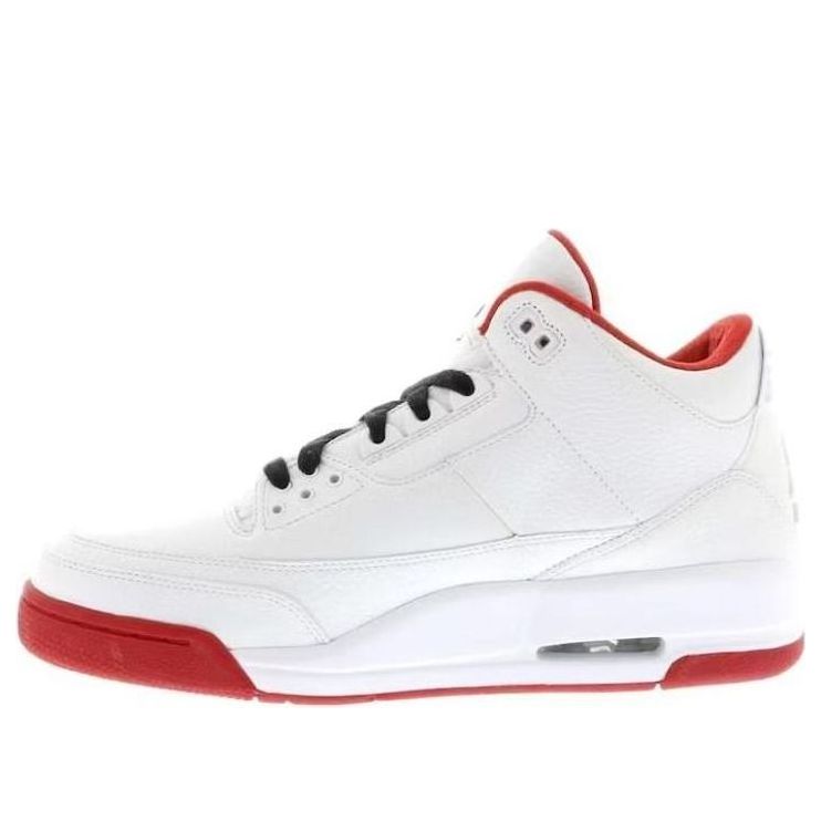 Air Jordan 3  White Red