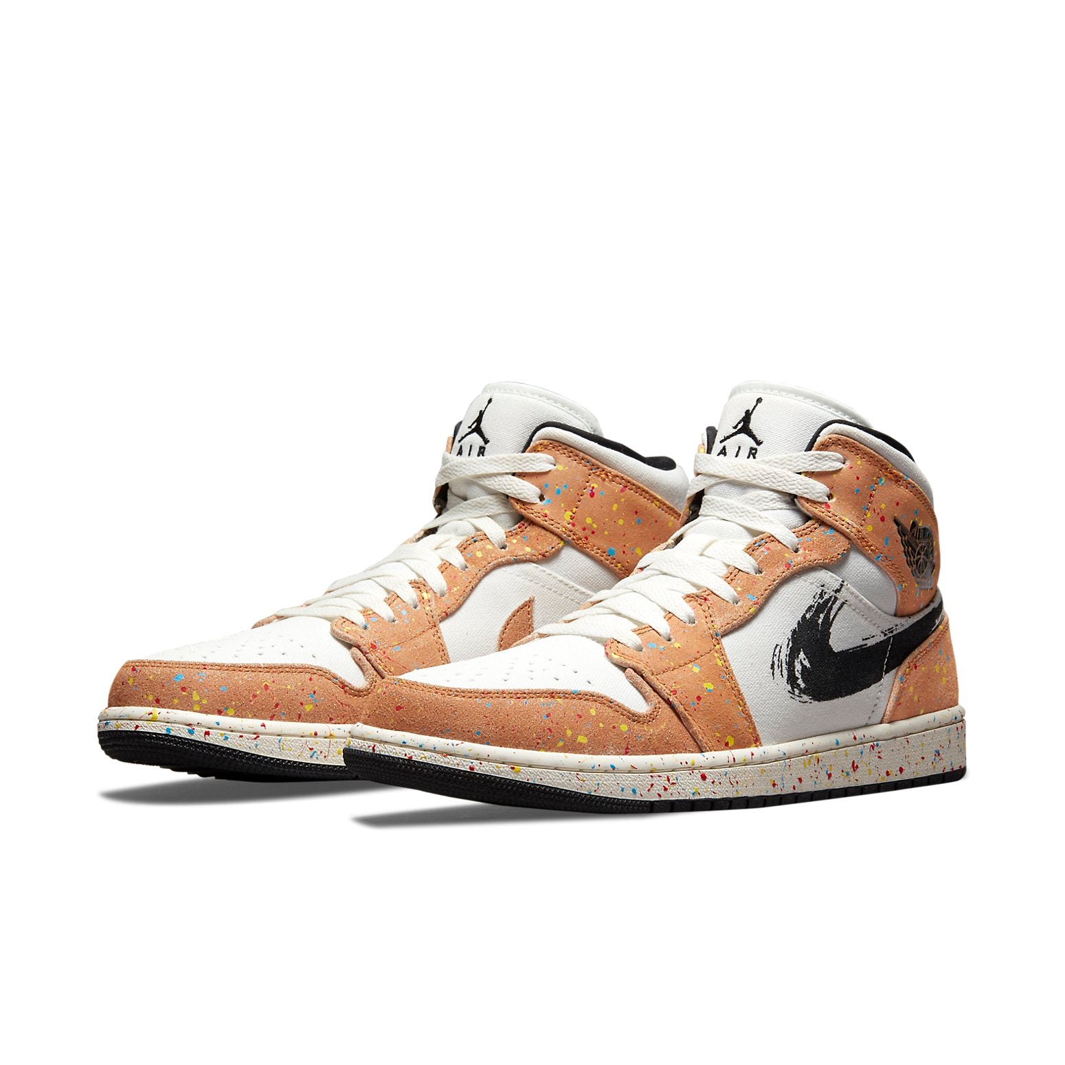 Air Jordan 1 Mid SE  Brushstroke Paint Splatter