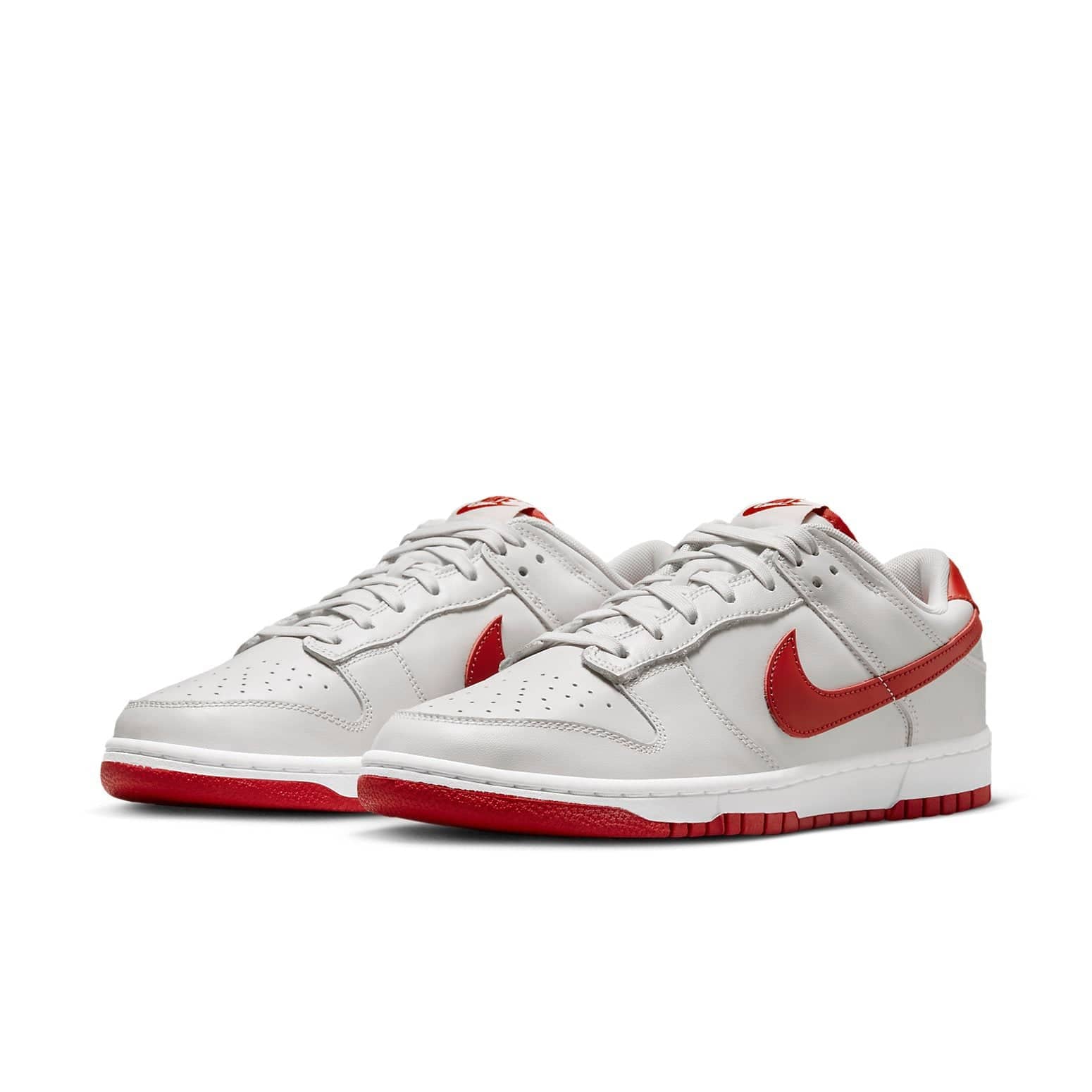 Nike Dunk Low  Vast Grey Varsity Red
