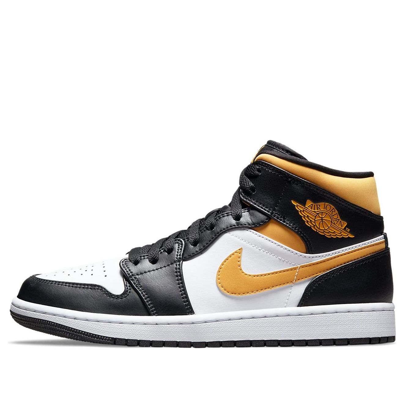 Air Jordan 1 Mid  Black University Gold