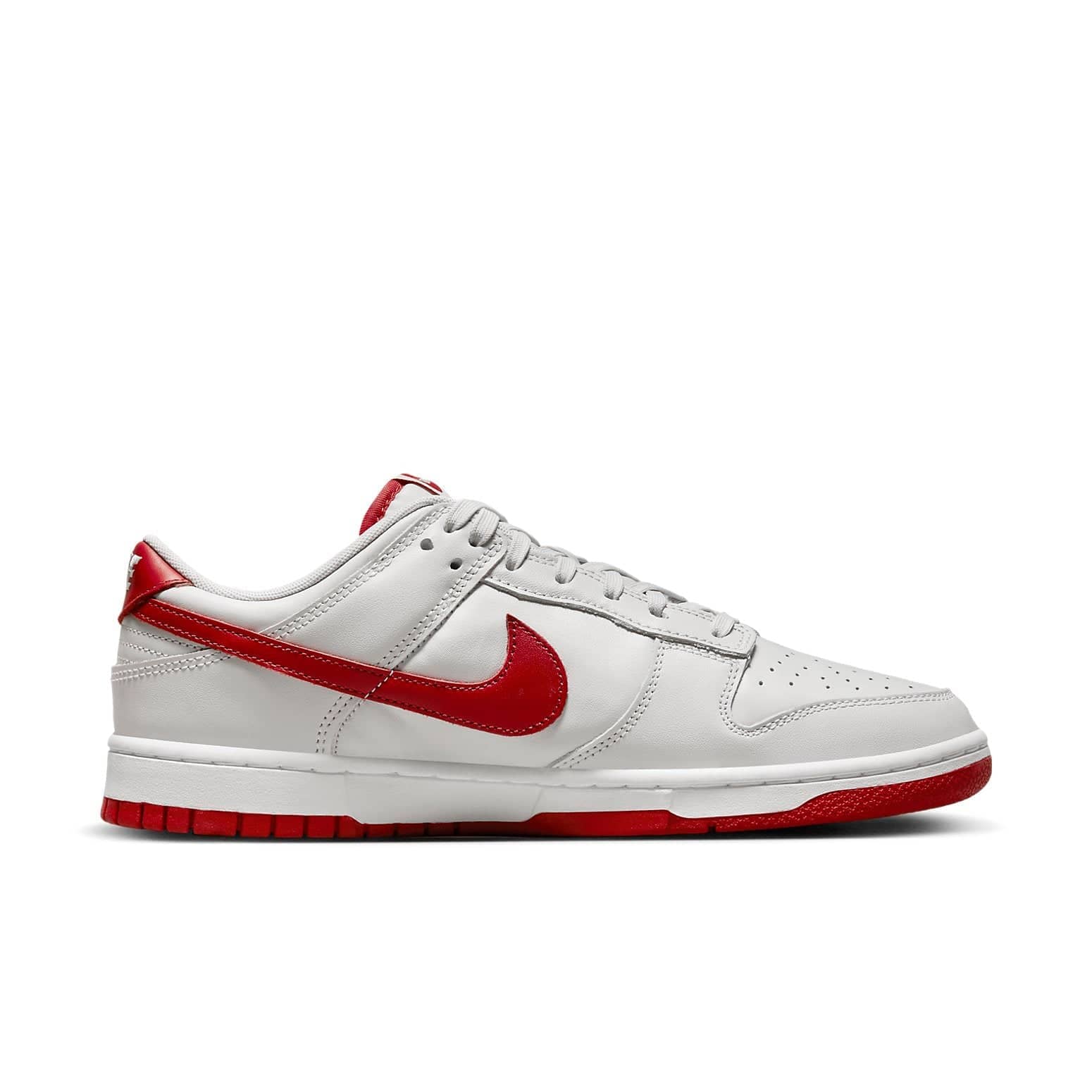 Nike Dunk Low  Vast Grey Varsity Red