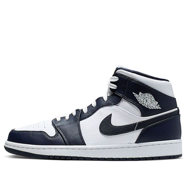 Air Jordan 1 Mid  Obsidian White
