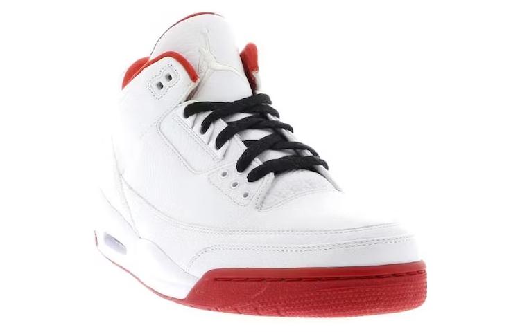 Air Jordan 3  White Red