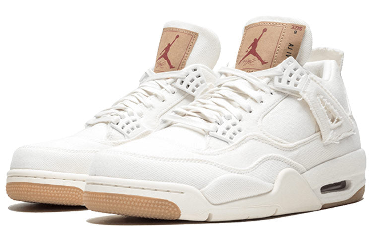 Levi s x Air Jordan 4 Retro  White Denim