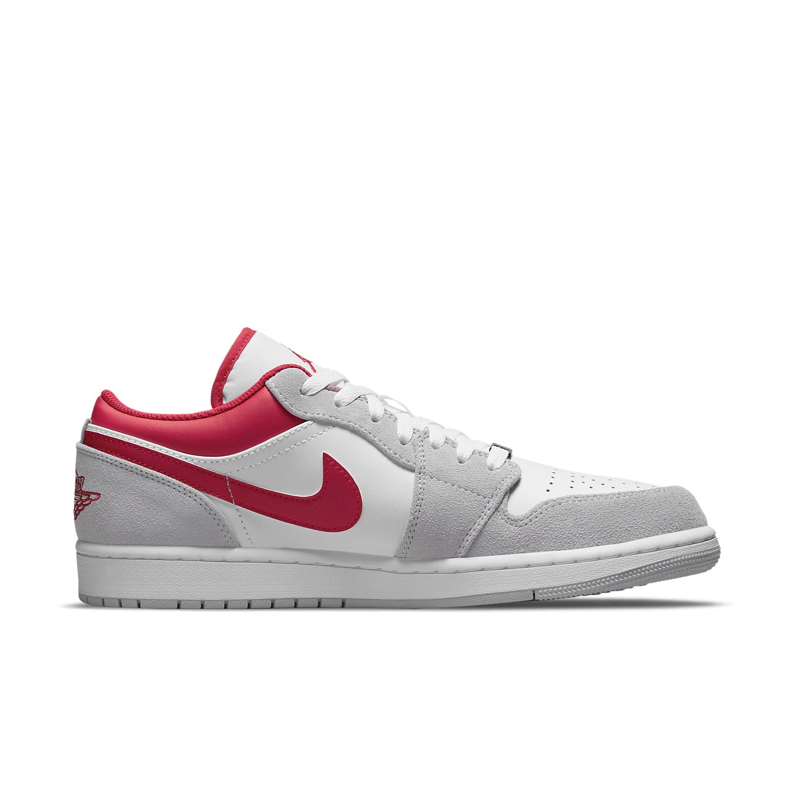 Air Jordan 1 Low SE  Light Smoke Grey Gym Red