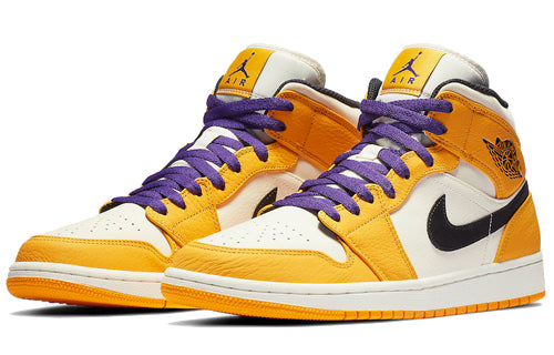 Air Jordan 1 Mid  Lakers Gold