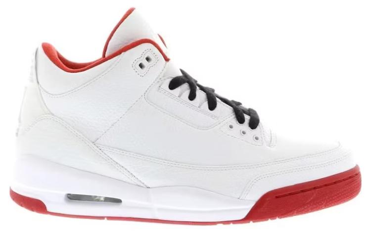 Air Jordan 3  White Red
