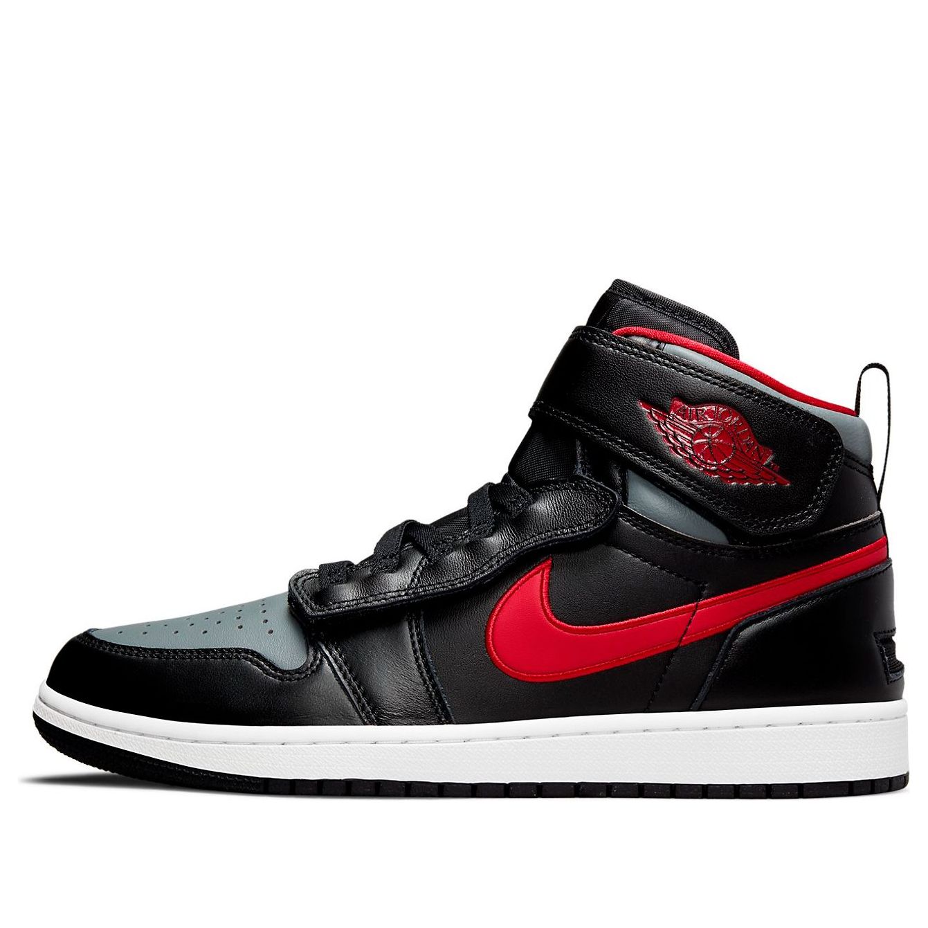 Air Jordan 1 High FlyEase  Smoke Grey Gym Red