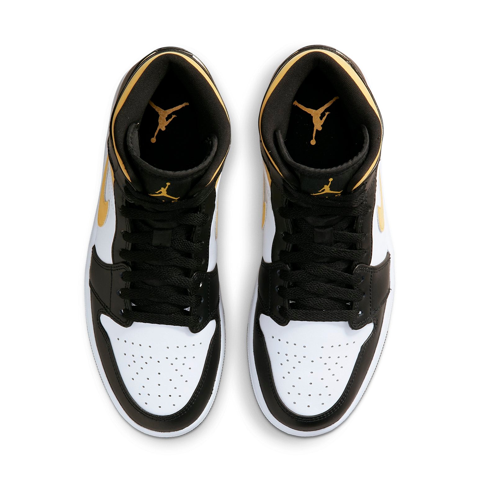 Air Jordan 1 Mid  Black University Gold