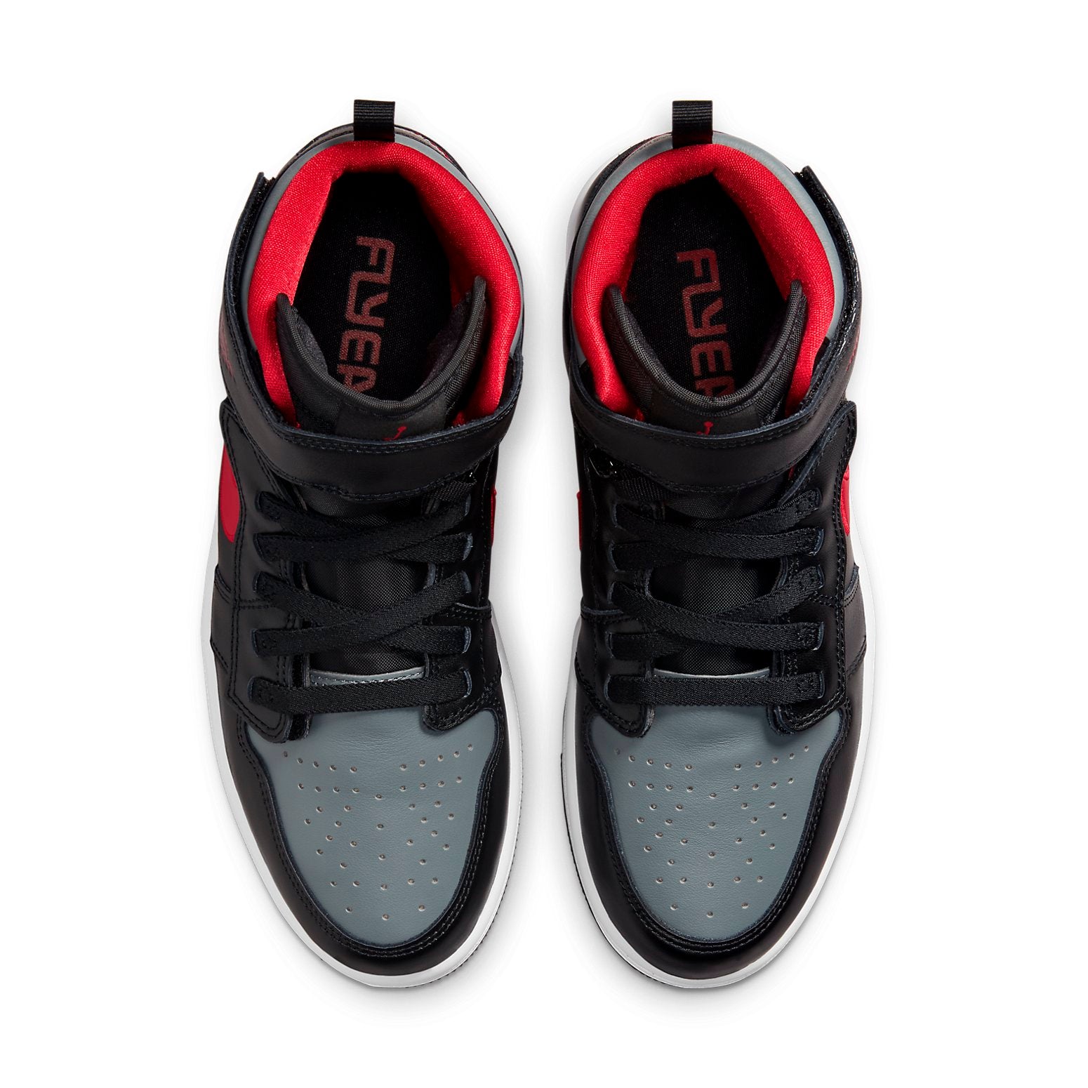 Air Jordan 1 High FlyEase  Smoke Grey Gym Red