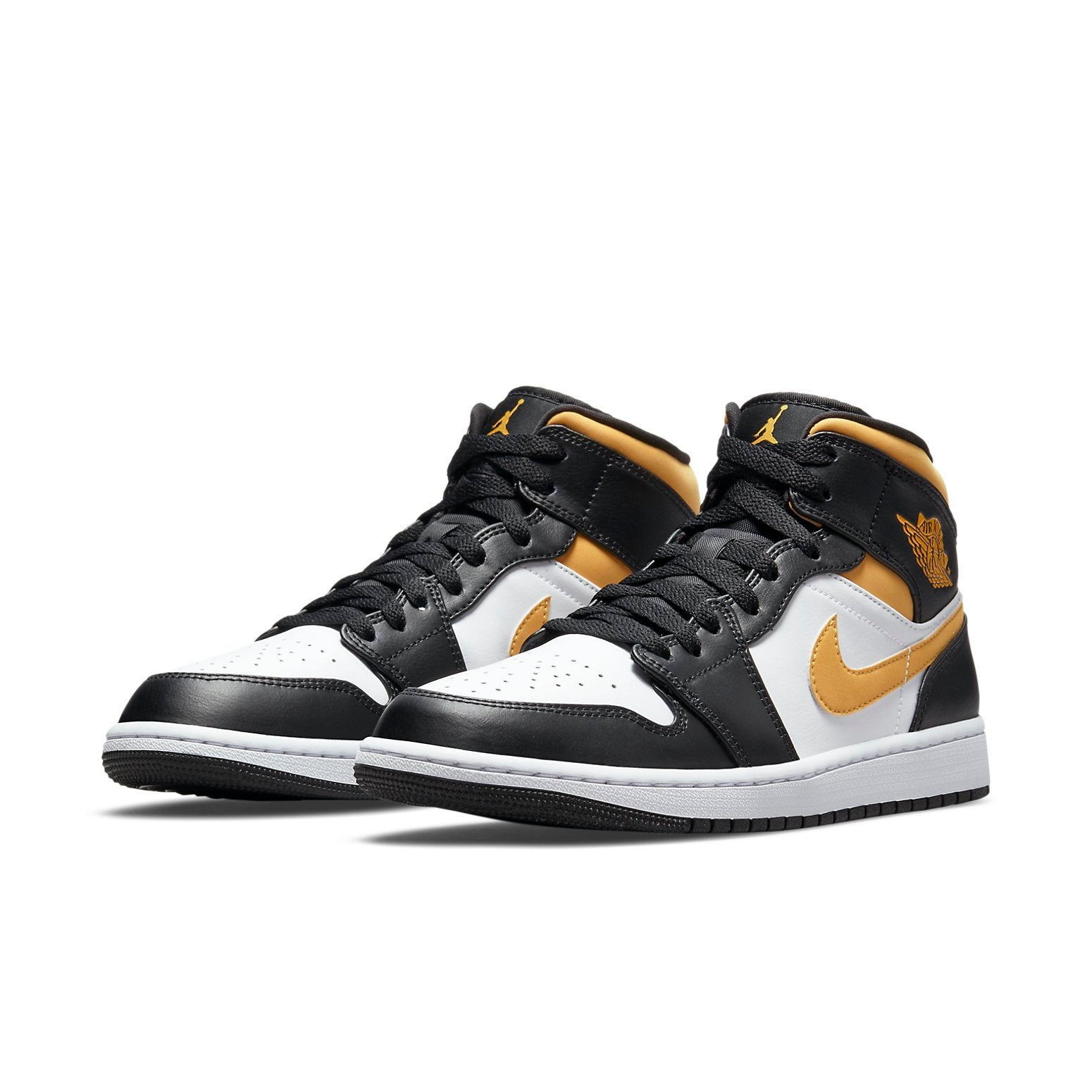 Air Jordan 1 Mid  Black University Gold