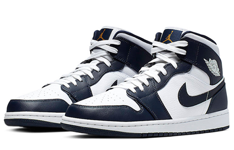 Air Jordan 1 Mid  Obsidian White