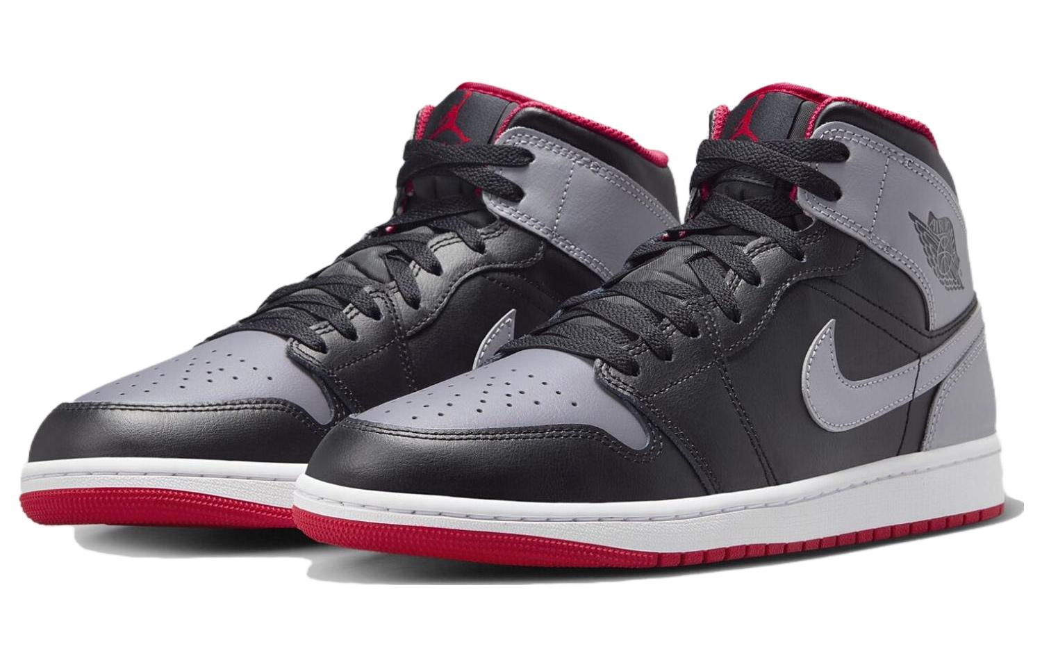 Air Jordan 1 Mid  Shadow Fire Red