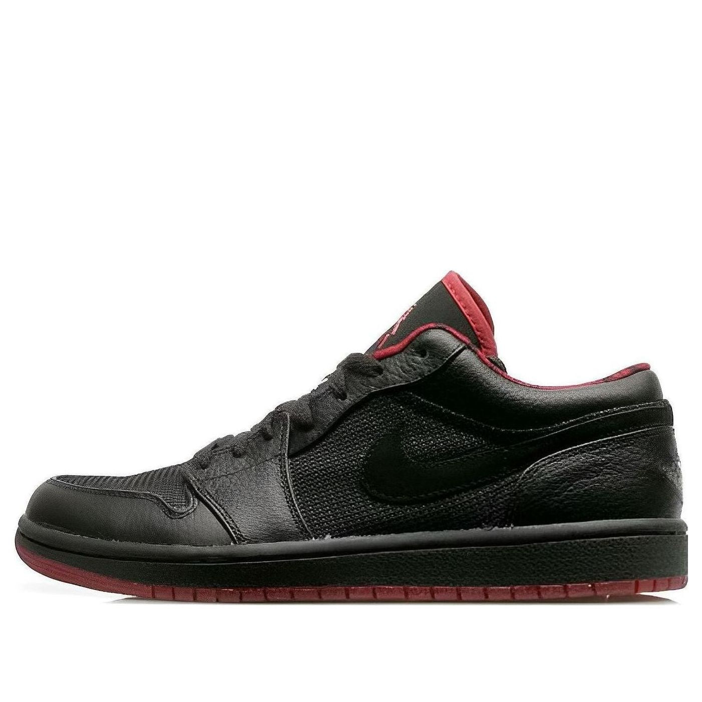 Air Jordan 1 Retro Low  Black Silver Red