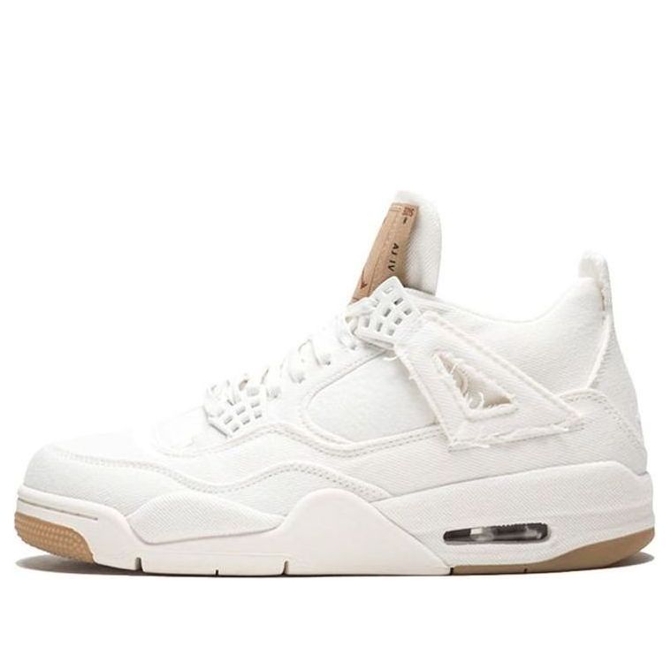 Levi s x Air Jordan 4 Retro  White Denim