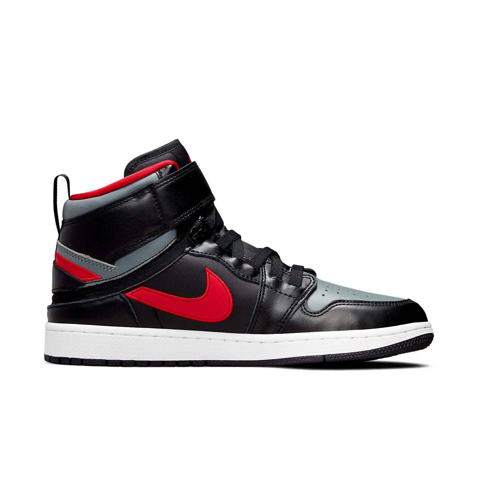 Air Jordan 1 High FlyEase  Smoke Grey Gym Red